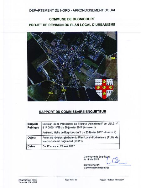 Rapport du CE PLU Bugnicourt 15-05-2017